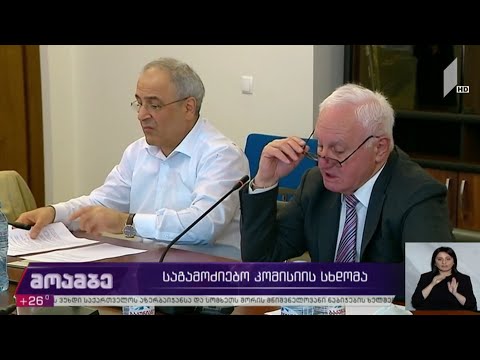 საგამოძიებო კომისიის სხდომა