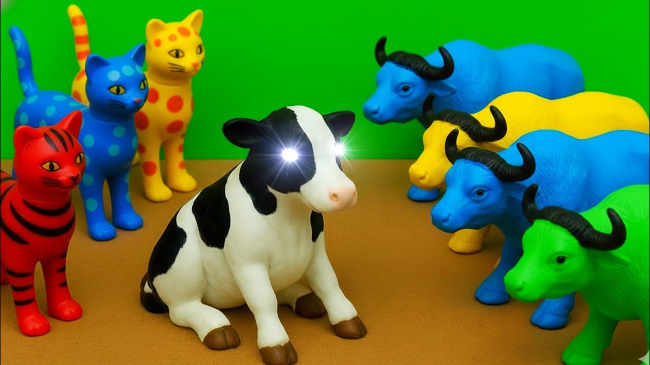 COW EATING FRUIT 🍇🥕🍎🍍♥️ SWEET COW CARTOON  