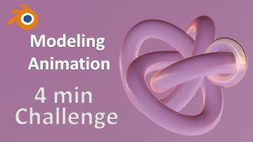 Satisfying Torus Knot Loop Animation - 4 minutes challenge (Blender 2.92 Tutorials available)