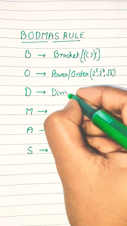 BODMAS Rule In 10 Seconds | Maths |
