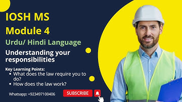 IOSH Module 4 | Understanding Your Responsibilities | Safety Experts Academy