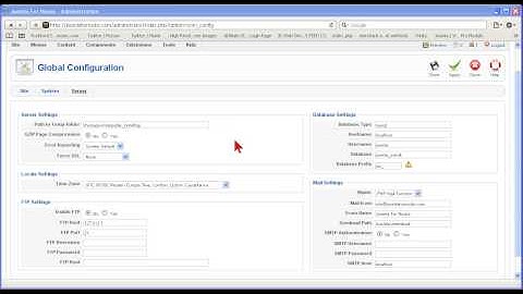 Joomla 1.5 Tutorial Global Configuration