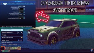 NEW BEST SETTING FOR ROCKET LEAGUE! PC/CONSOLE!