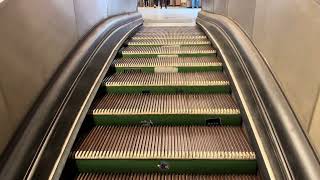 Budapest  3x old Wooden escalator ride at Deak Ferenc Ter Metro station