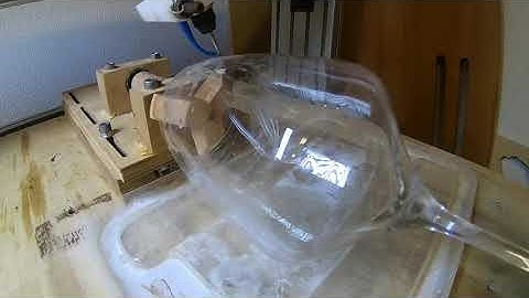 Glas Engraving with 4Axis LinuxCNC