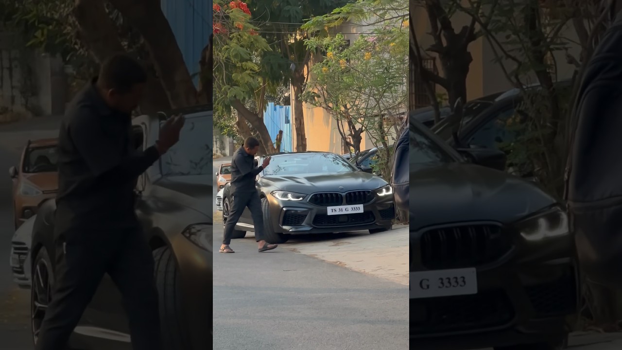 BMW M8 COMPETITION PARKING 💆‍♂️ #hyderabad #automobile #luxurycar #india🇮🇳