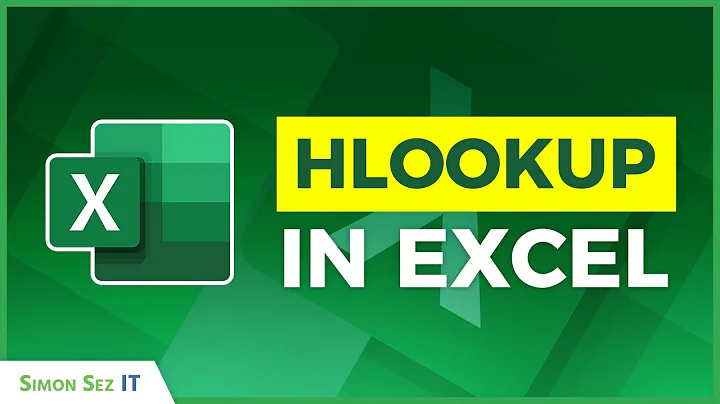 How to Use HLOOKUP in Excel