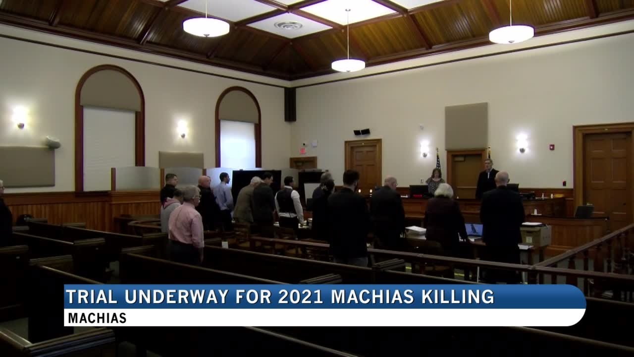 Trial underway for two men accused of 2021 murder in Machias - YouTube