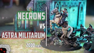 Astra Militarum vs Necrons - Warhammer 40000 10th