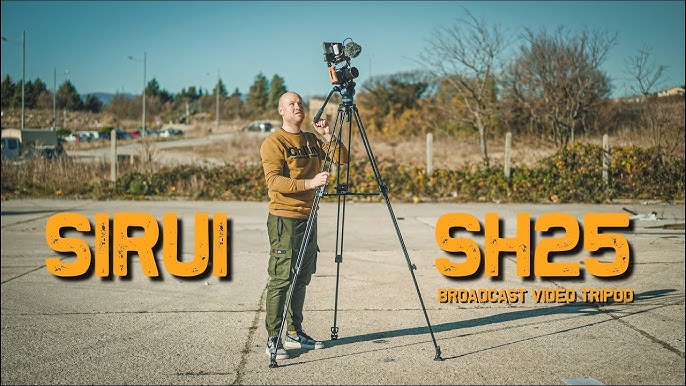 Sirui SH25 Aluminum Video Tripod with Fluid Head SH25 B&H Photo