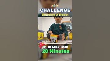 Kieran builds a Robot in less than 20 minutes 🚗 | Robotics Classes for Kids Aged 5-14 #shorts
