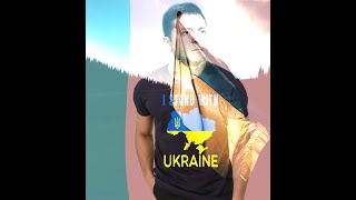 I stand with Ukraine flag emblem map patriot T Shirt