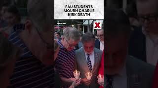 #florida #charliekirk | FAU Students Hold Candlelight Vigil For Charlie Kirk | NewsX World