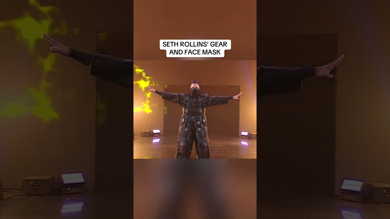 SETH ROLLINS' GEAR AND FACE MASK
