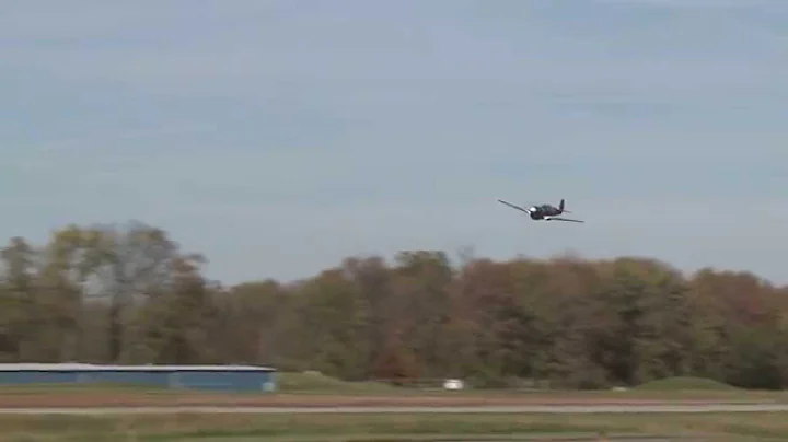 P-40 Warhawk Fly By