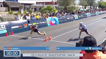 Inline Speed Skating | 100m Senior Men Qualification Race | World Skate Games 2024