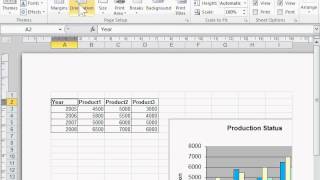 Set Page Margins in Page Layout View - Excel 2010