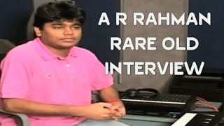 A R Rahman's Old Rare Interview | Watch till the end for Rahman's Cute Whistle