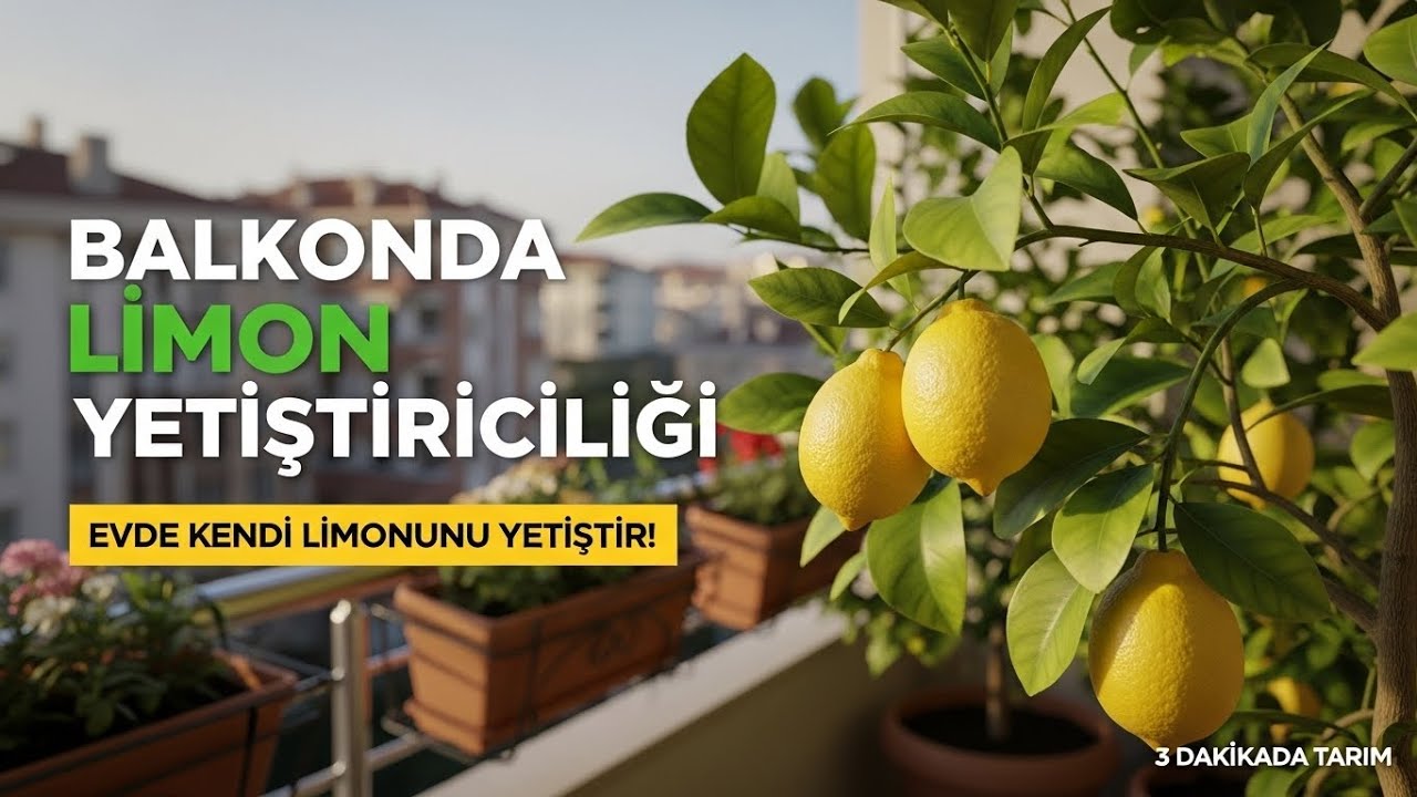 Balkonda Limon Nasıl Yetiştirilir? En Kolay Yöntem!