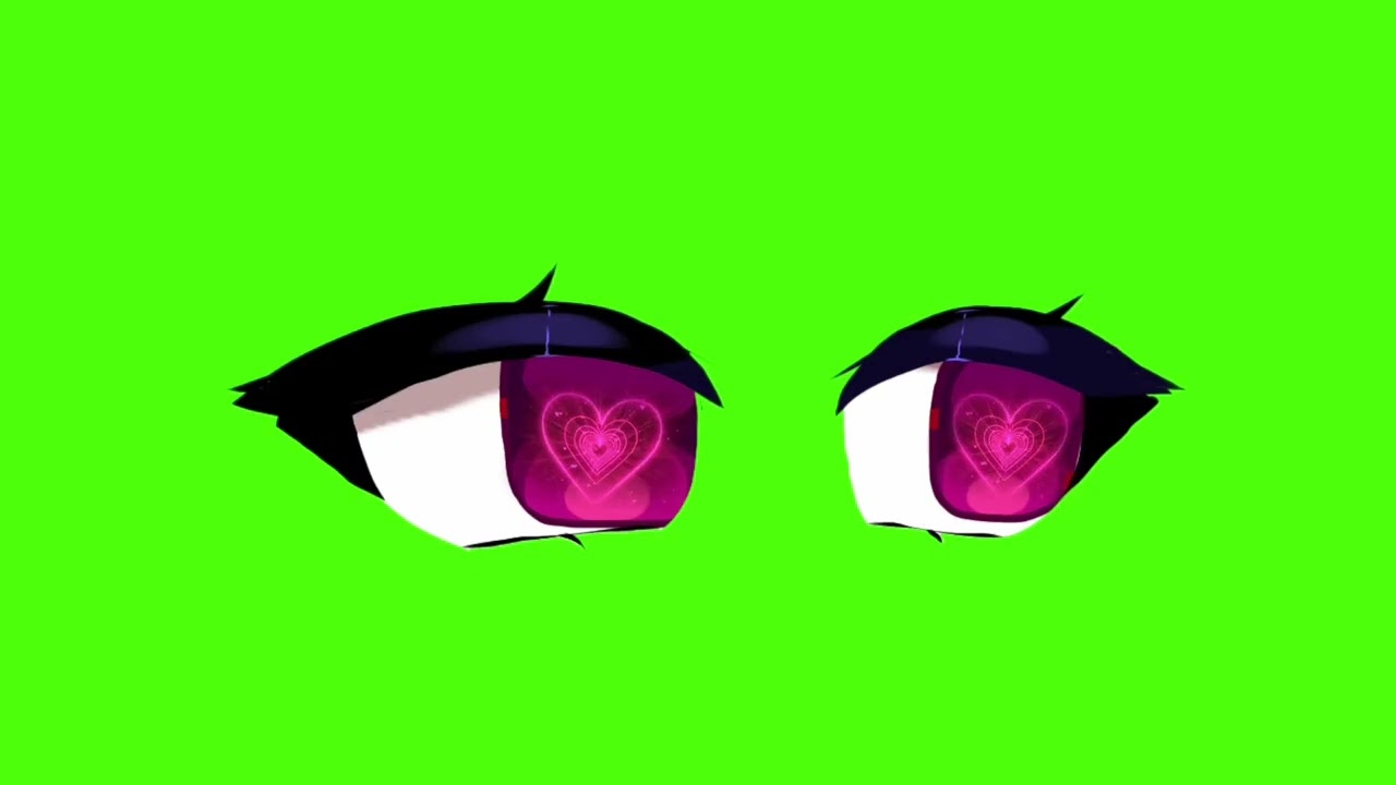 Best Gacha Club Eyes: Green Screen, HD Download…