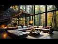 Feel The Warmth of Summer&#39;s Energy In Forest Room ASMR with Elegant Jazz Background Music For Relax