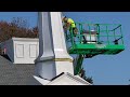 Watch. Faith Bible Fellowship replace 50-year-old tower in one day using a crane
