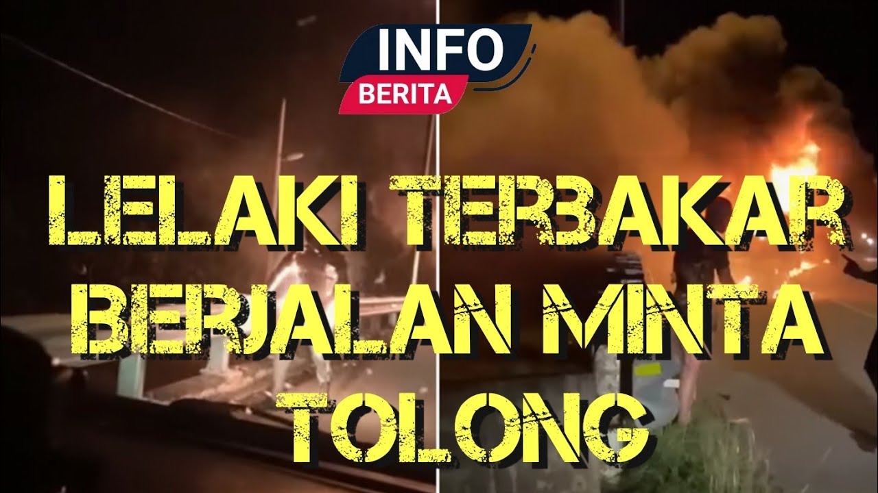 Lelaki terbakar