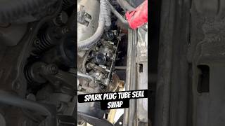 Subaru spark plug tube seal swap during valve cover gasket job #fyp #shorts #mobilemechanic