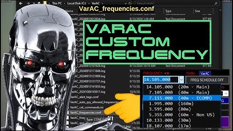 VarAC - entering custom frequencies tutorial