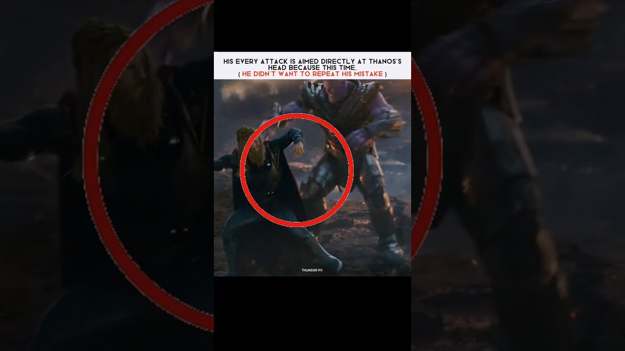 🤯 "If You Notice Closely — Thor’s Every Hit Targets Thanos’s Head!" || Deep details part-16 ||