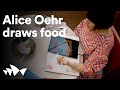 Alice Oehr draws food | Sydney Opera House