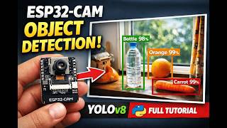 ESP32-CAM Object Detection with YOLOv8 | Full Python Setup Guide