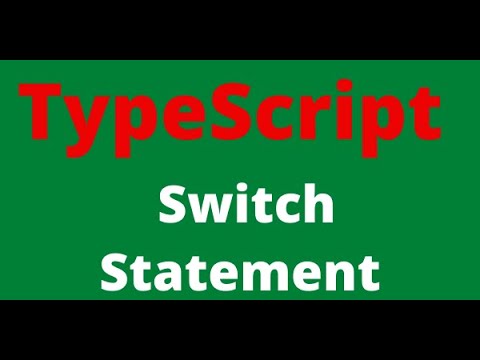 5.TypeScript Switch Statement | Control Flow Statement | [07-Mar-2021]