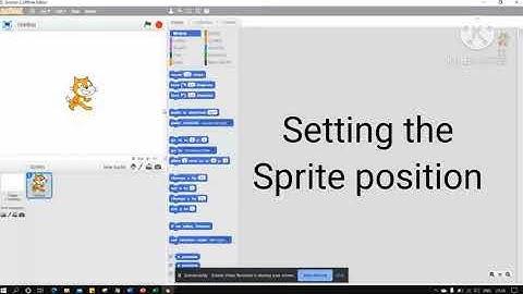 Setting the sprite position