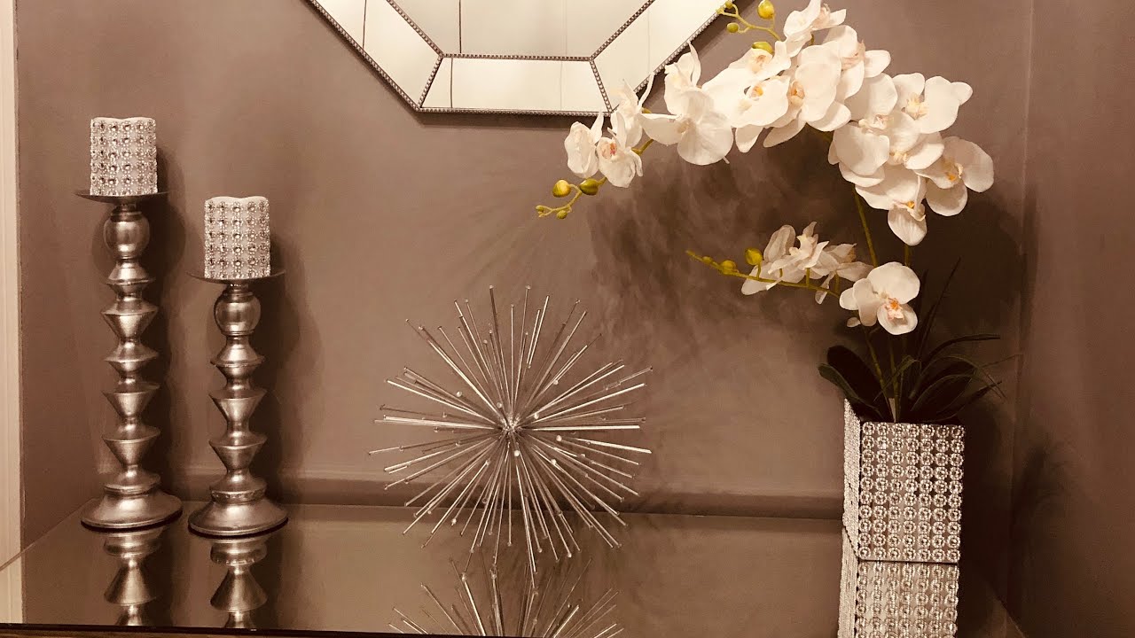 Entryway Table Decor | Decorate With Me | Amal Ahmed - YouTube