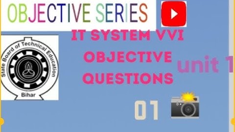 polytechnic second semester it system objective question #sbte #biharpolytechnic