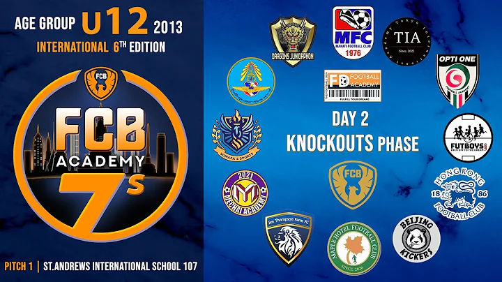 Live 🔴⚽️ | DAY 2 | KNOCKOUT PHASE | FCB Academy 7s 2025 U12 (2013) Pitch 1