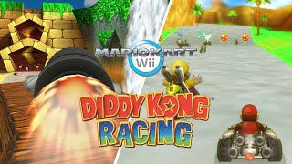 Diddy Kong Racing But Its Mario Kart Wii  Custom Tracks  4k60