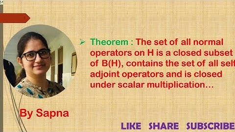 N(H) closed subset of B(H), contains self adjoint operators , closed under scalar multiplication