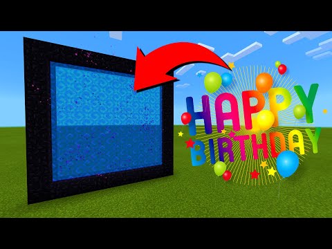 How To Make A Portal To The Happy Birthday Dimension in Minecraft!