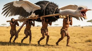 3.2 Million Years Ago: When Early Humans Faced the Giant Ostrich of Prehistoric Africa