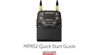 MPR52 QuickStart