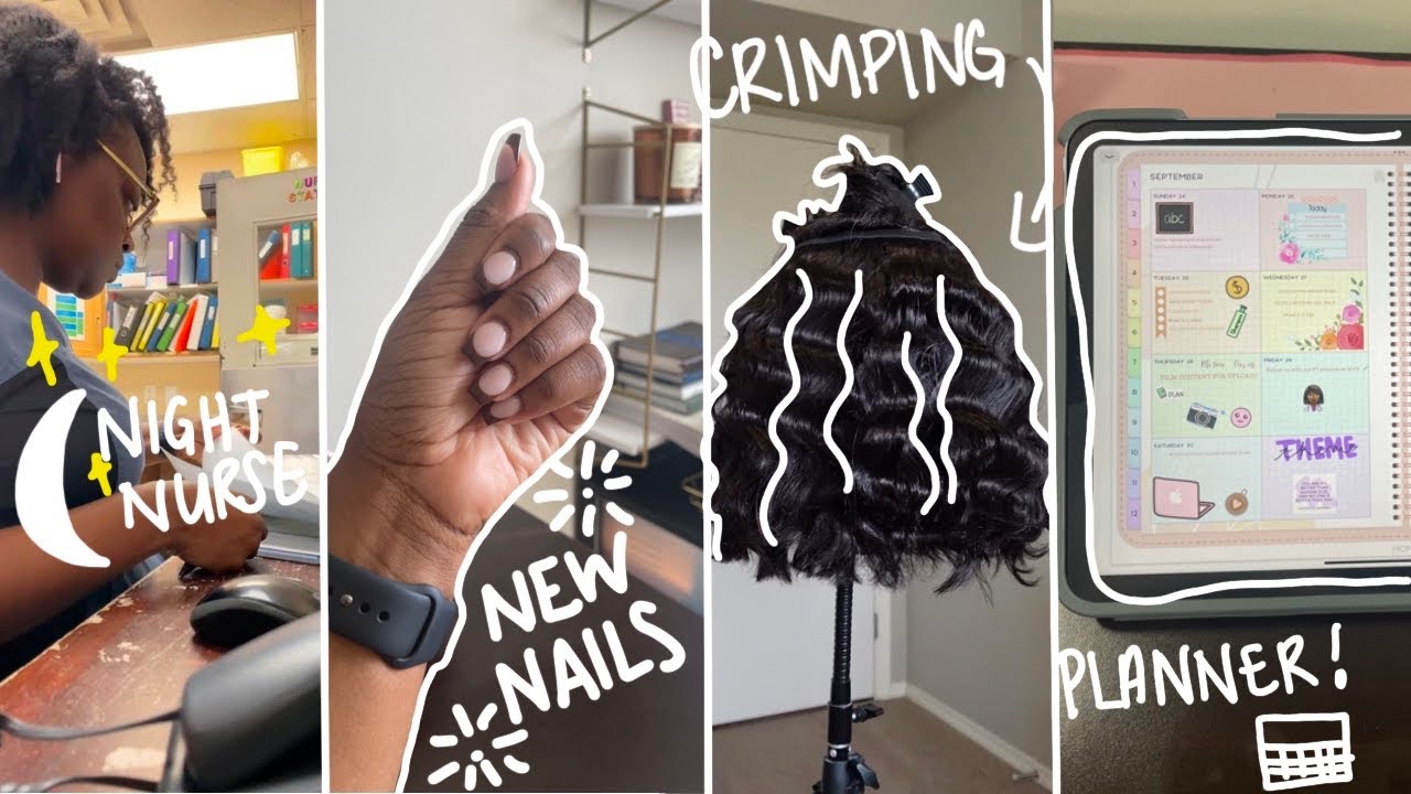 Digital Planning, Working Overtime, New hair and nails and more! VLOG YouTube