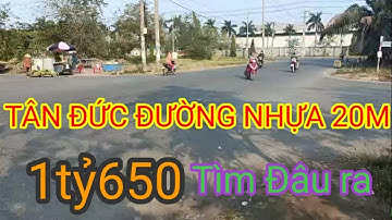 chính chủ cần bán lô đất đường lớn ở gđ2 kdc tân đức | đức hòa | đình toản bds