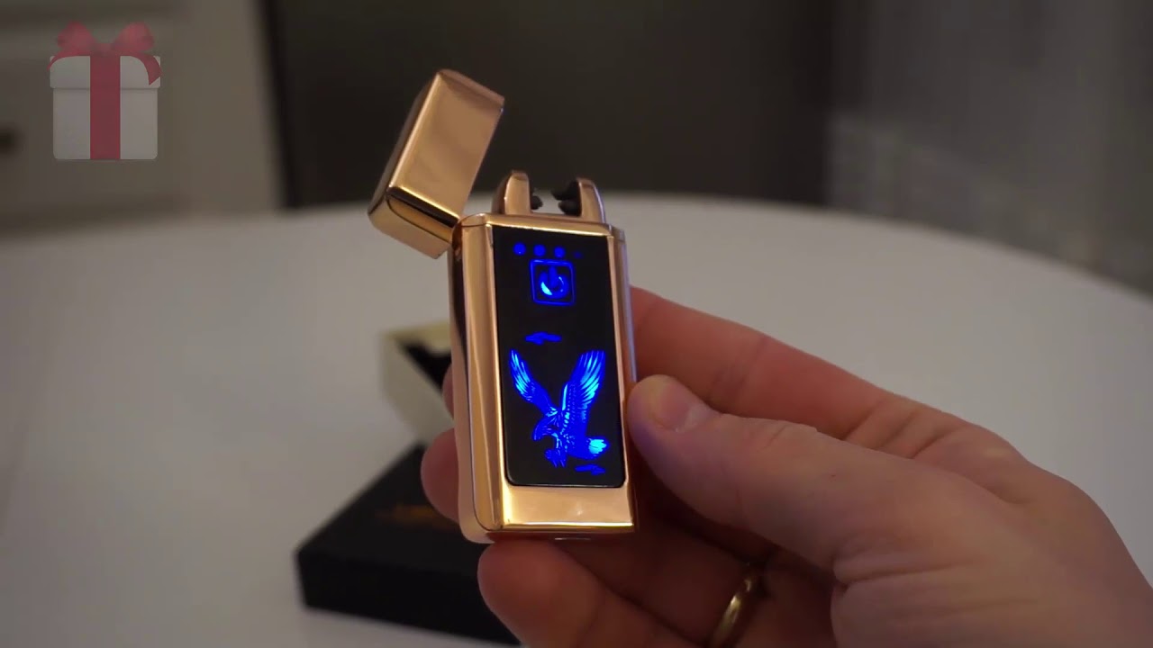 Зажигалка USB Сенсор Орёл золотая 1200 руб