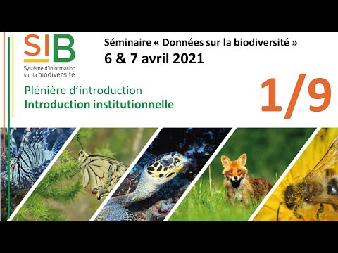 Introduction du Séminaire Données biodiversité