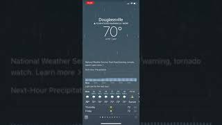 Flash Flood Warning, 100% T-Storms, Tornado Watch