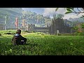 8 Hours Sitting on the Grass 🌿 Hogwarts Grounds Afternoon | Relaxing Ambience &amp; Soft Music