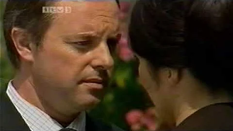 Jill and Gordon in the garden