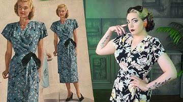 Finally Making the Dress From 1948 // Rayon Crepe 1940